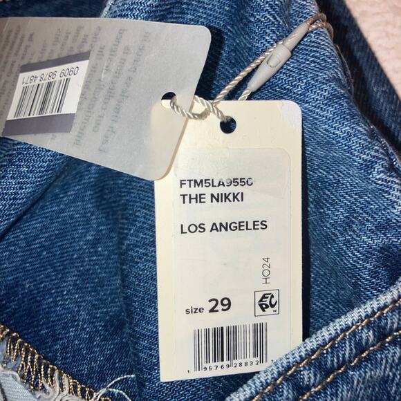 Favorite Daughter NWT Nikki Mid-rise Barrel Leg Ankle Jean-size 29 - Picture 8 of 16